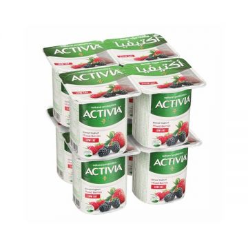 Activia Yoghurt Light With Strawberry 6+2x120gm