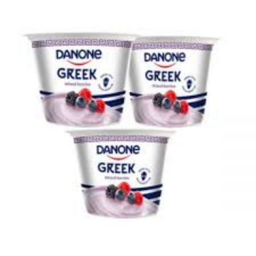 Danone Greek Yoghurt Mxd Beres 2+1x150gm