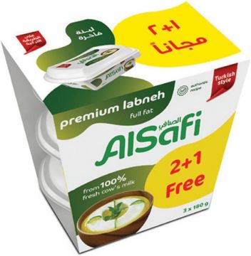 Alsafi Premium Labneh 2+1x180gm