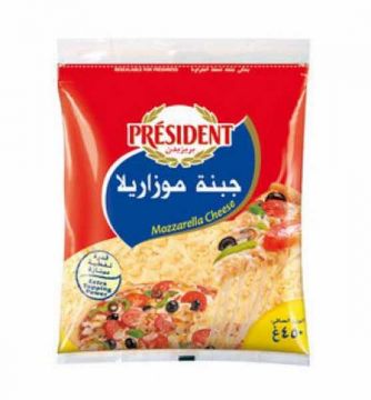 President Shredded Mozzarella Cheese 40%