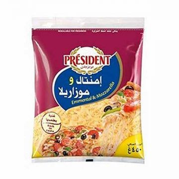 President Shredded Mozzarella Cheese+Emmental