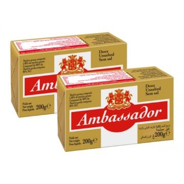 Ambassador Unsalted Butter 2x200gm