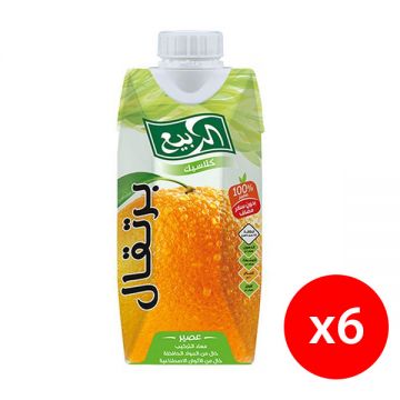 Al Rabie Orange Juice 6x330ml