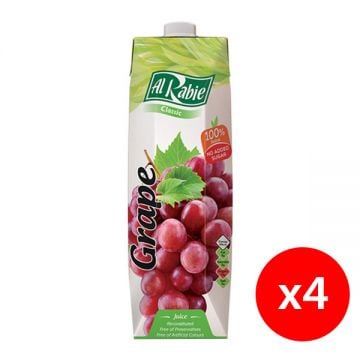 Al Rabie Grape Juice Tetra 4x1ltr