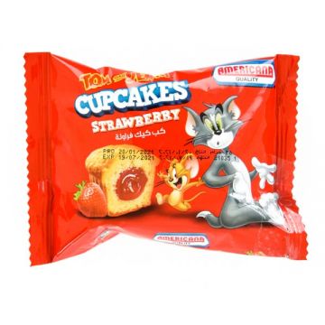 Americana Tom&jerry Cup Cake Strawberry 35gm