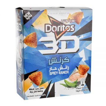 Doritos 3d Spicy Ranch Chips 18gm Pack Of 12
