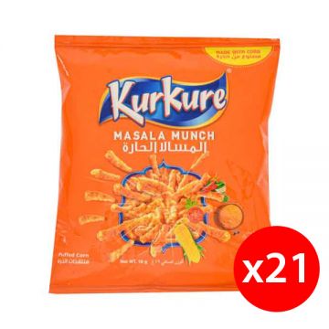 Kurkure Chips Masala Munch 16gm Pack Of 21