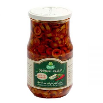 Halwani Sliced Green Olives With Chilly