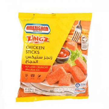 Americana Frozen Chicken Sticks Hot 750gm