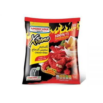 Americana Xtreme Chicken Strip Flamin Chili 700gm