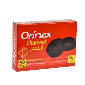 Orinex Round Charcoal Tablets 50s