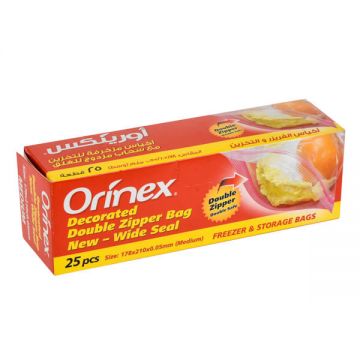 Orinex Double Zipper Bags 25s