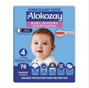 Alokozay Premium Baby Diapers Size 4 76s