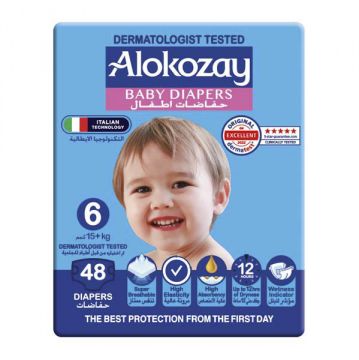 Alokozay Premium Baby Diapers Size 6 48s