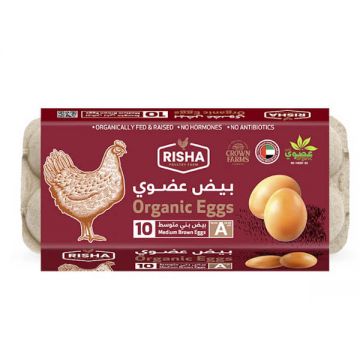 Risha Organic Medium Eggs Brown10s