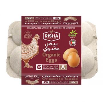 Risha Organic Medium Eggs Brown6s