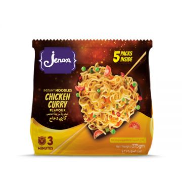 Jenan Noodles Curry 75gm Pack Of 5