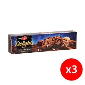 Tiffany Delight Tripple Chocolate Cookies 3x100gm