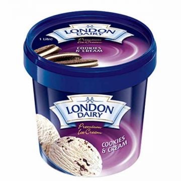 London Dairy Premium Ice Cream Cookies & Crunch