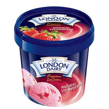 London Dairy Ice Cream Natural Strawberry Cup