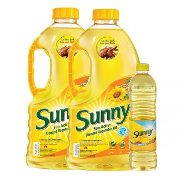 Sunny Sunactive Blended Vegetable Oil 2x1.5ltr+750ml