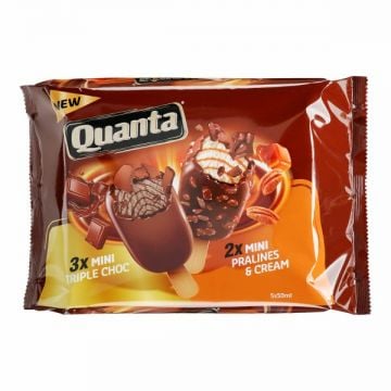 Quanta Ice Cream Tripple Chocolate + Praline 5x50ml