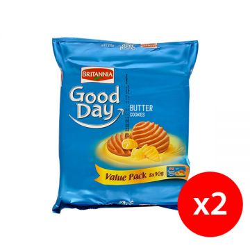 Britannia Good Day Biscuit Butter 2x8x72gm