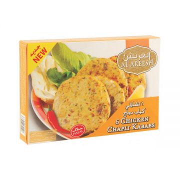 Al Areesh Frozen 6 Chicken Chapli Kebab 300gm