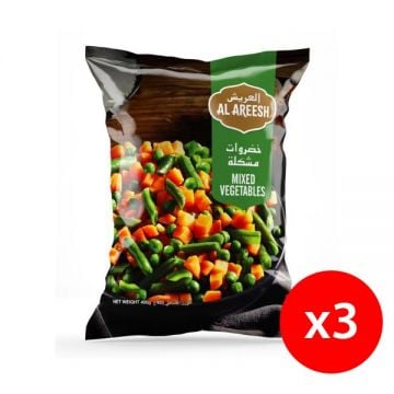 Al Areesh Frozen Mix Vegetable 3x400gm