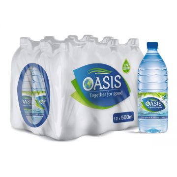 Oasis Ll Plain Water 12x500ml