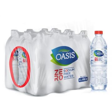 Oasis Zero Sodium Free Mineral Water 500ml Pack Of 12