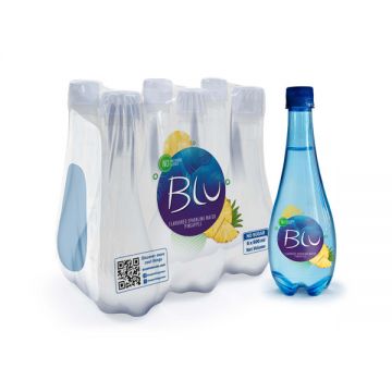 Blu Sparkling Water Flavour Of Pineapple 500ml Pack Of 6