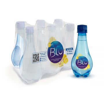 Blu Sparkling Water Flavour Of Ginger & Lemon 250ml Pack Of 6