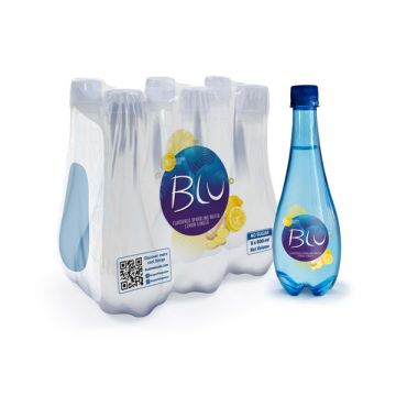 Blu Sparkling Water Flavour Of Ginger & Lemon 500ml Pack Of 6