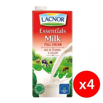 Lacnor Essencial Milk Full Cream 4x1 Ltr