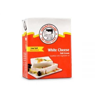 The Three Cow White Feta Cheese Low Salt 3x200gm