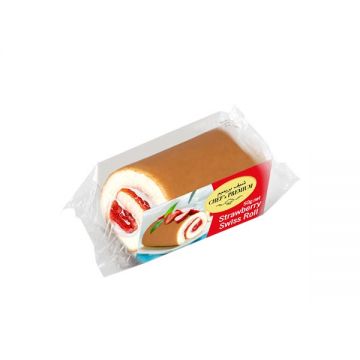 Chef Premium Mini Swiss Roll Strawberry 50gm