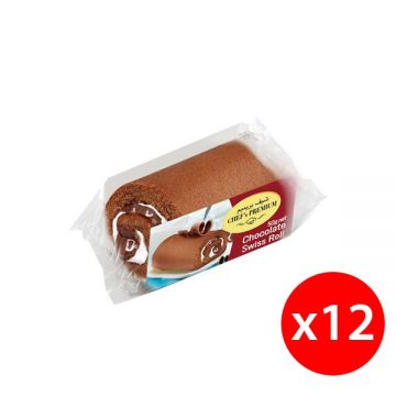 Chef Premium Mini Swiss Roll Chocolate 12x50gm