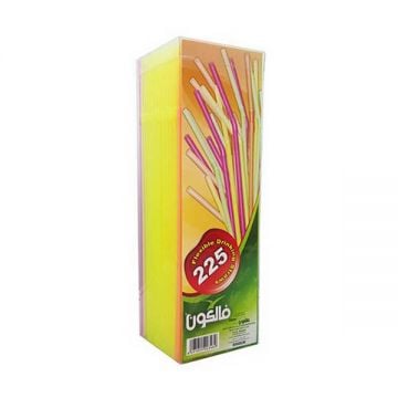 Falcon Plastic Straw Flourcent 225