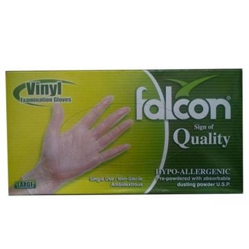 Falcon Pack Vinyl Gloves 100