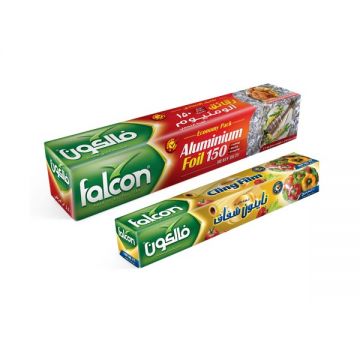 Falcon Aluminuim Foil 2.5kg+cling Film 100sq