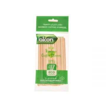 Falcon Bamboo Coffee Stirrers 100 Pcs