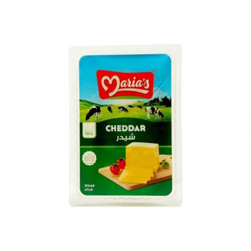 Marias Cheddar White Slice Cheese