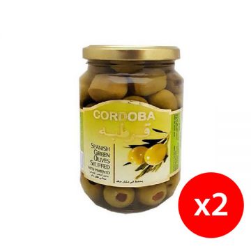Cordoba Stuffed Green Olives 2x170gm