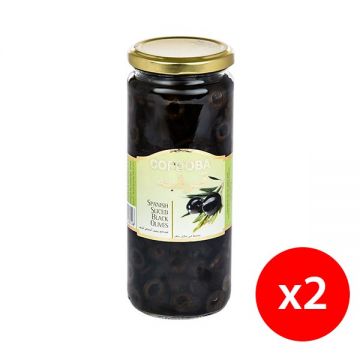 Cordoba Sliced Black Olives 2x230gm