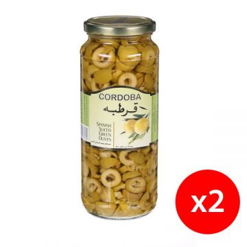 Cordoba Sliced Green Olives 2x275gm