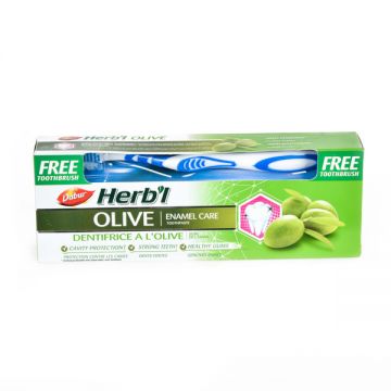 Dabur Herbl Olive Toothpaste 150gm+brush