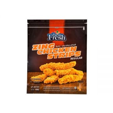 Farm Fresh Frozen Zing Chicken Strips 700 Gm