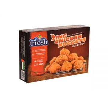 Farm Fresh Frozen Zing Chicken Nuggets 420 Gm