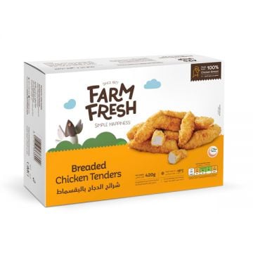 Farmfresh Frozen Breaded Chicken Tenders 420gm